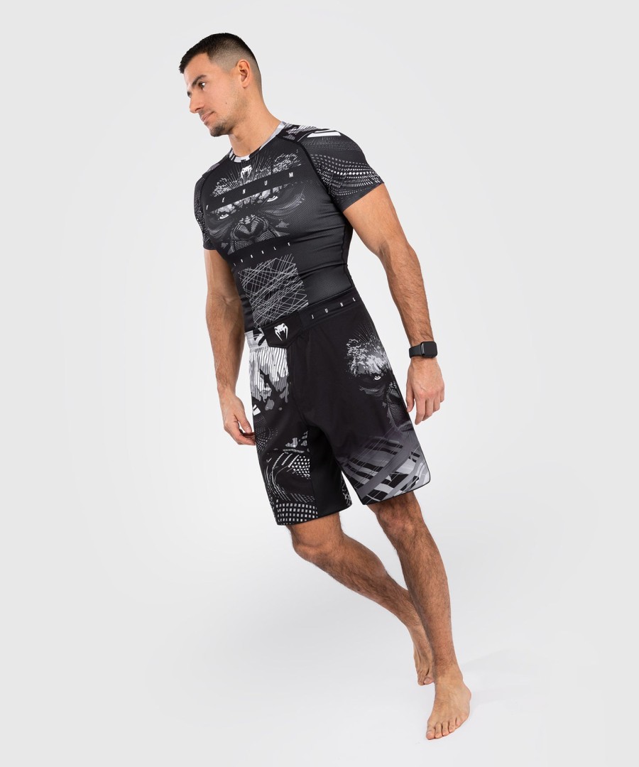 venum gorilla jungle fightshort - černo-bílé