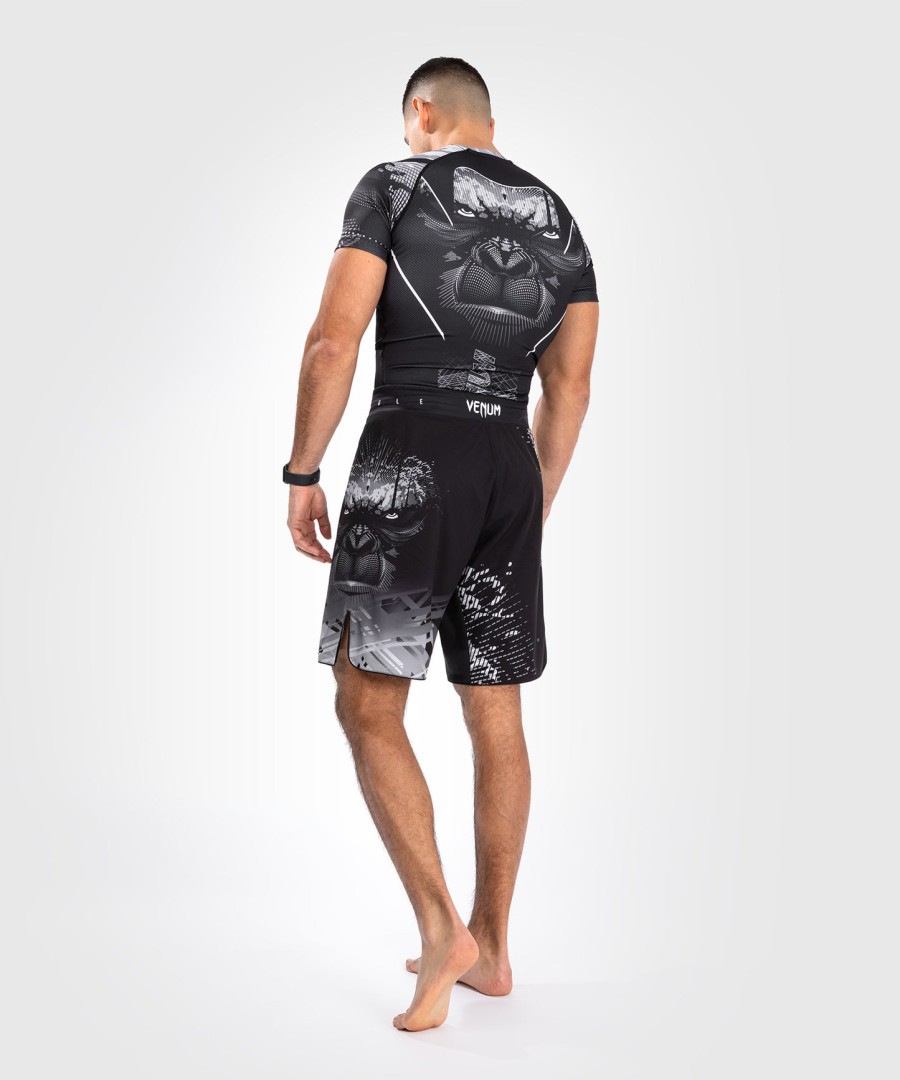 venum gorilla jungle fightshort - černo-bílé