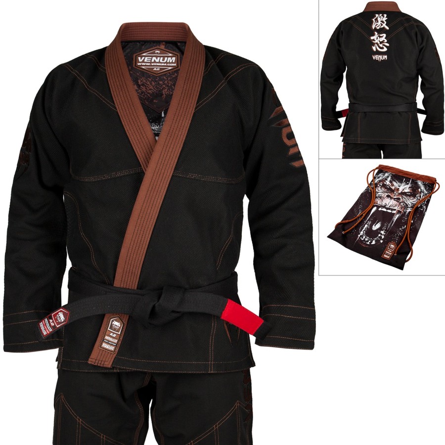 gi venum absolute gorilla bjj gi s taškou v ceně - černo-hnědé