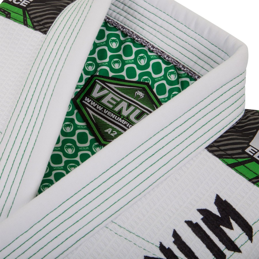 venum elite bjj gi - bílázelená