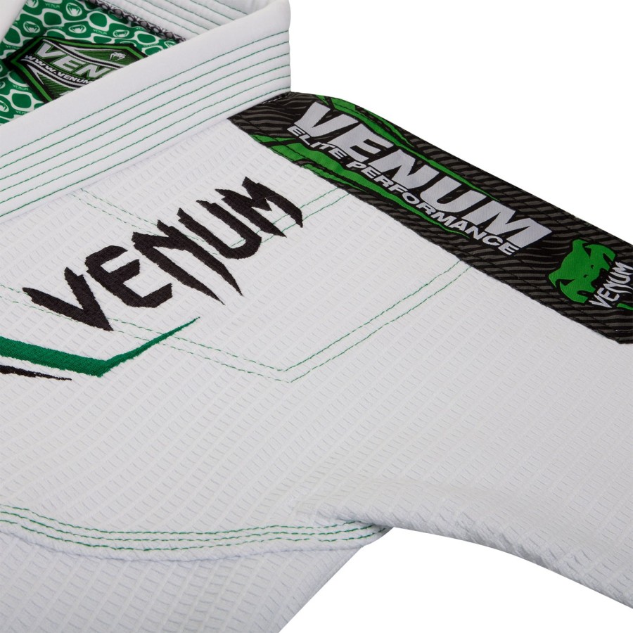 venum elite bjj gi - bílázelená