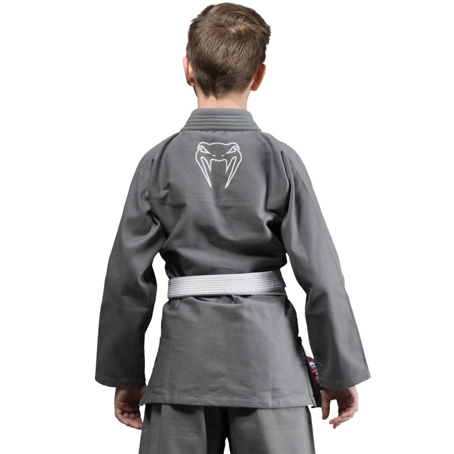 dětské bjj kimono venum contender včetně bílého pásku - šedé