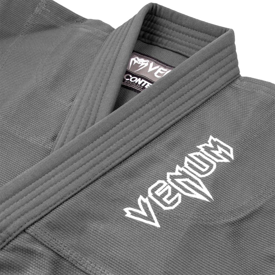 dětské bjj kimono venum contender včetně bílého pásku - šedé