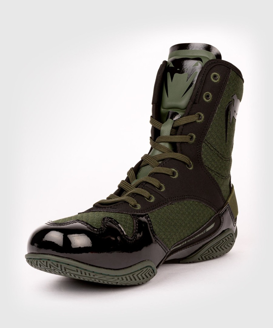 boxerské boty venum elite – khaki