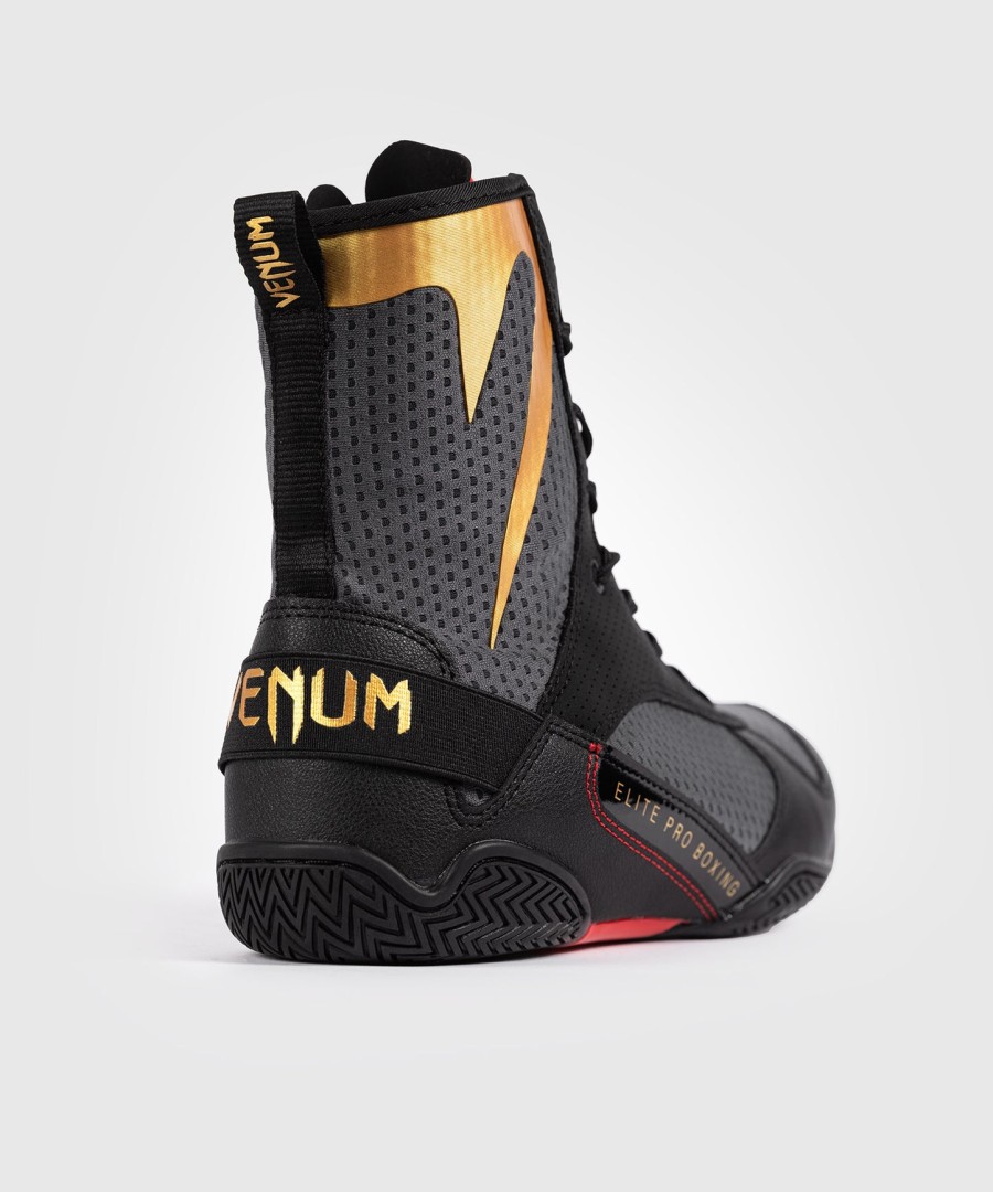 boxerské boty venum elite - storm grey gold