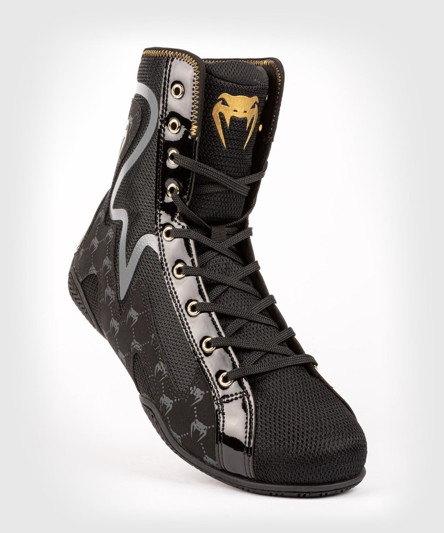 boxerské boty venum elite evo monogram – černé