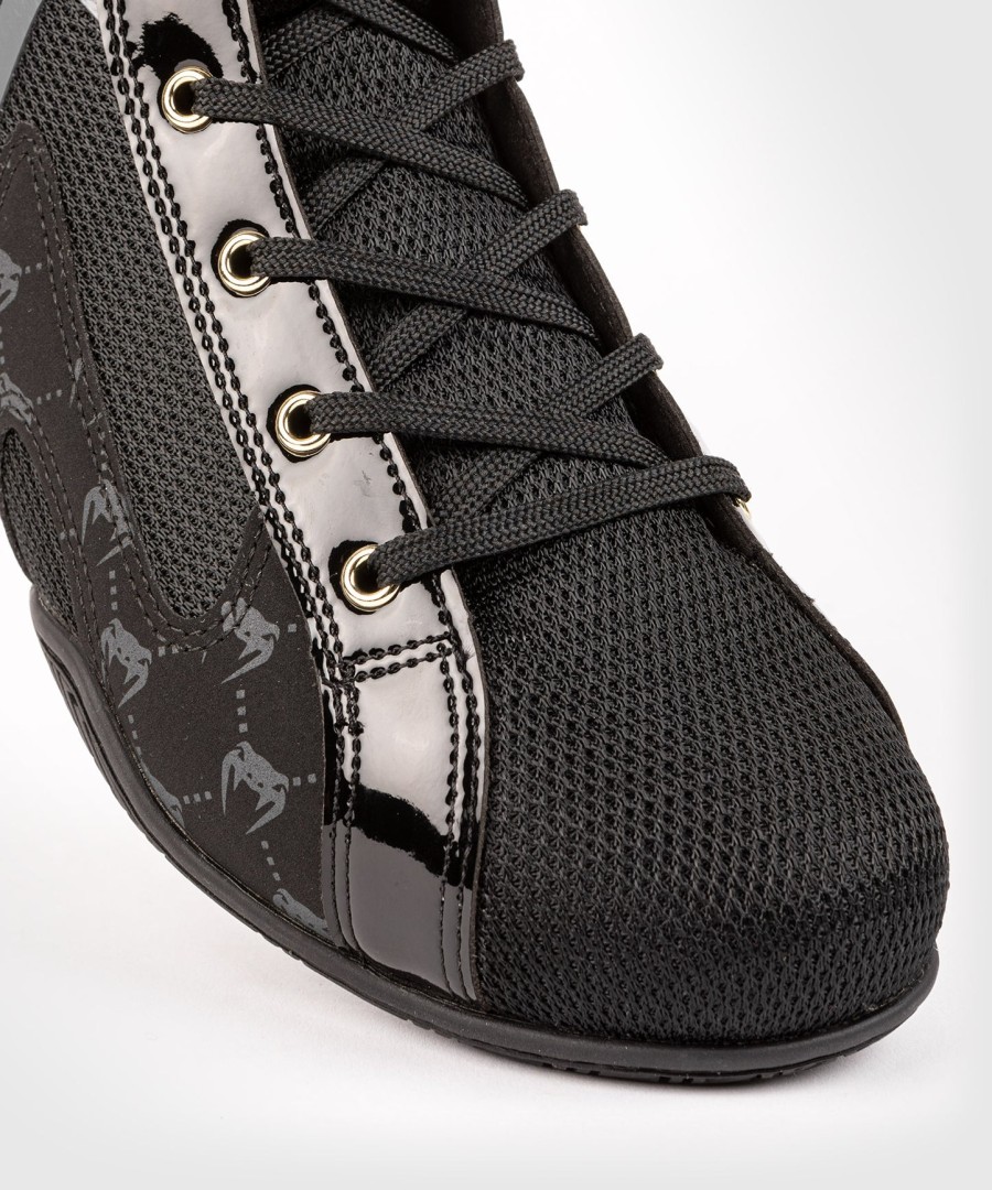 boxerské boty venum elite evo monogram – černé
