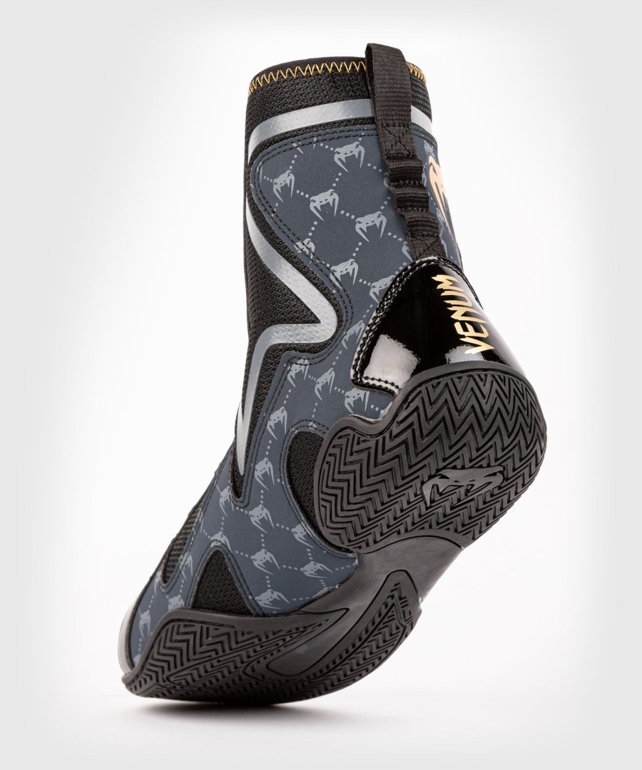 boxerské boty venum elite evo monogram – černétmavomodré