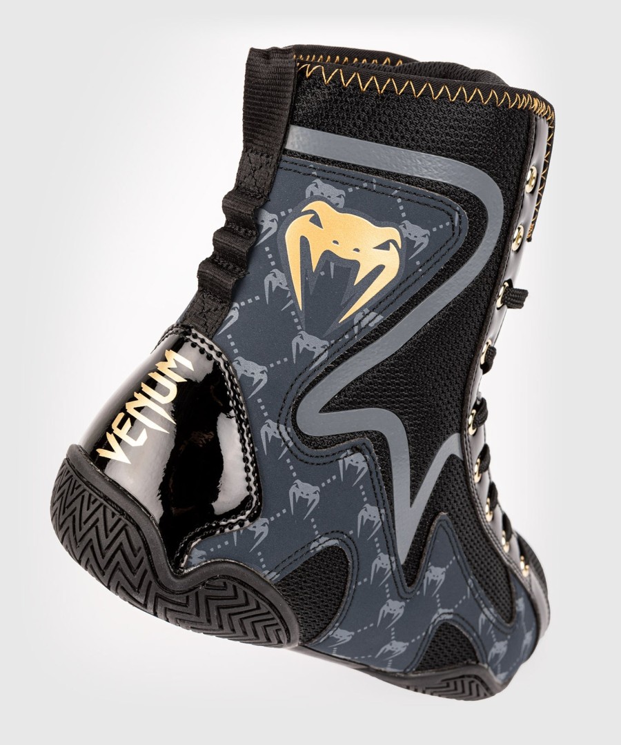 boxerské boty venum elite evo monogram – černétmavomodré