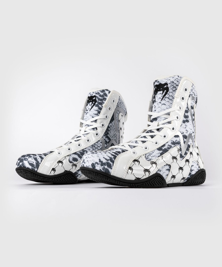 dámské boxerské boty venum white snake - bílé