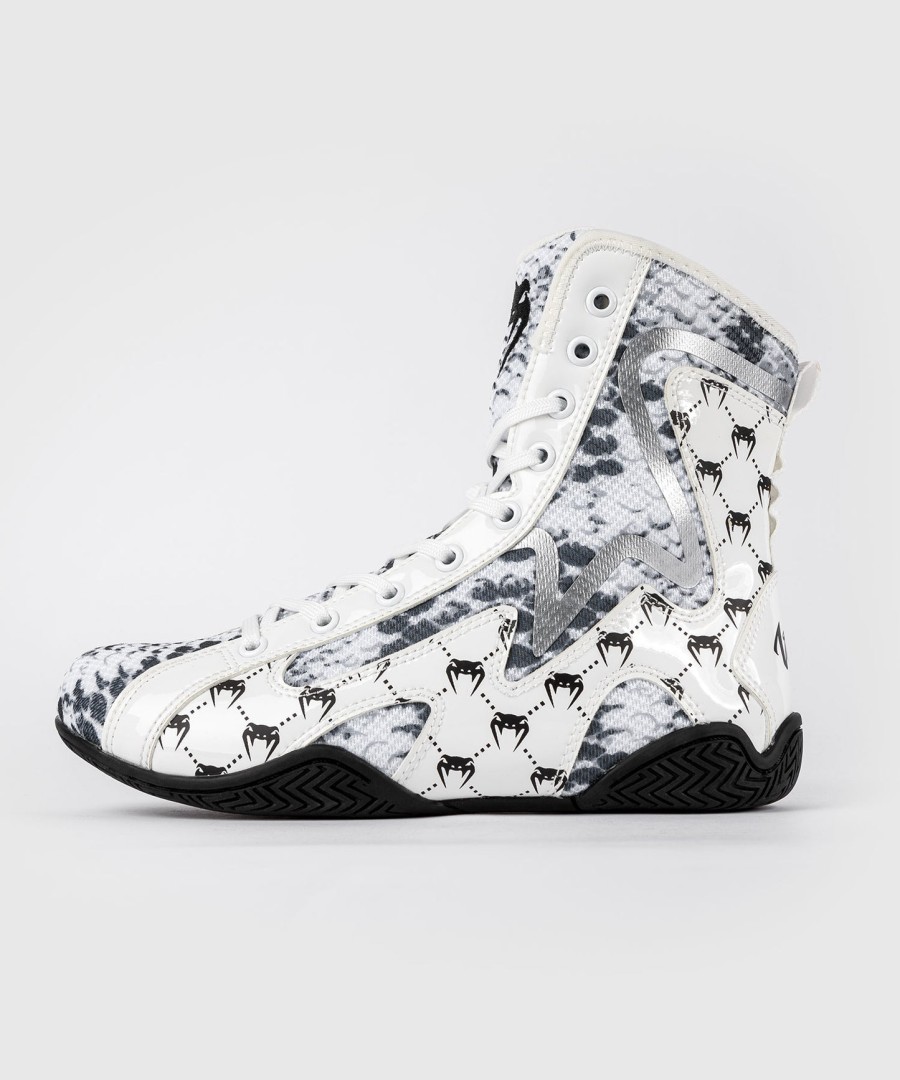dámské boxerské boty venum white snake - bílé