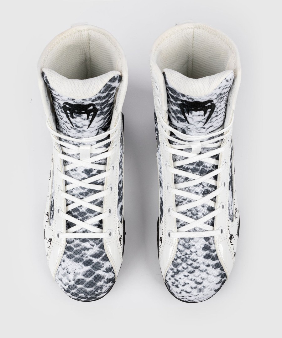 dámské boxerské boty venum white snake - bílé