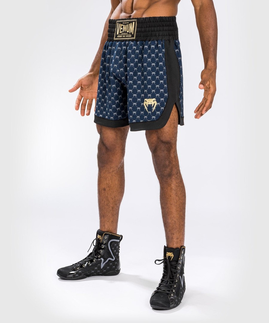 boxerské kraťasy venum monogram - černétmavomodré