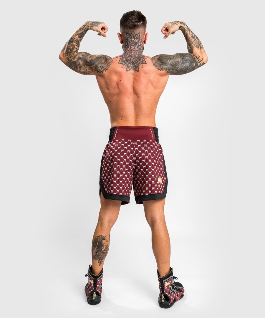 boxerské kraťasy venum monogram - černévínové