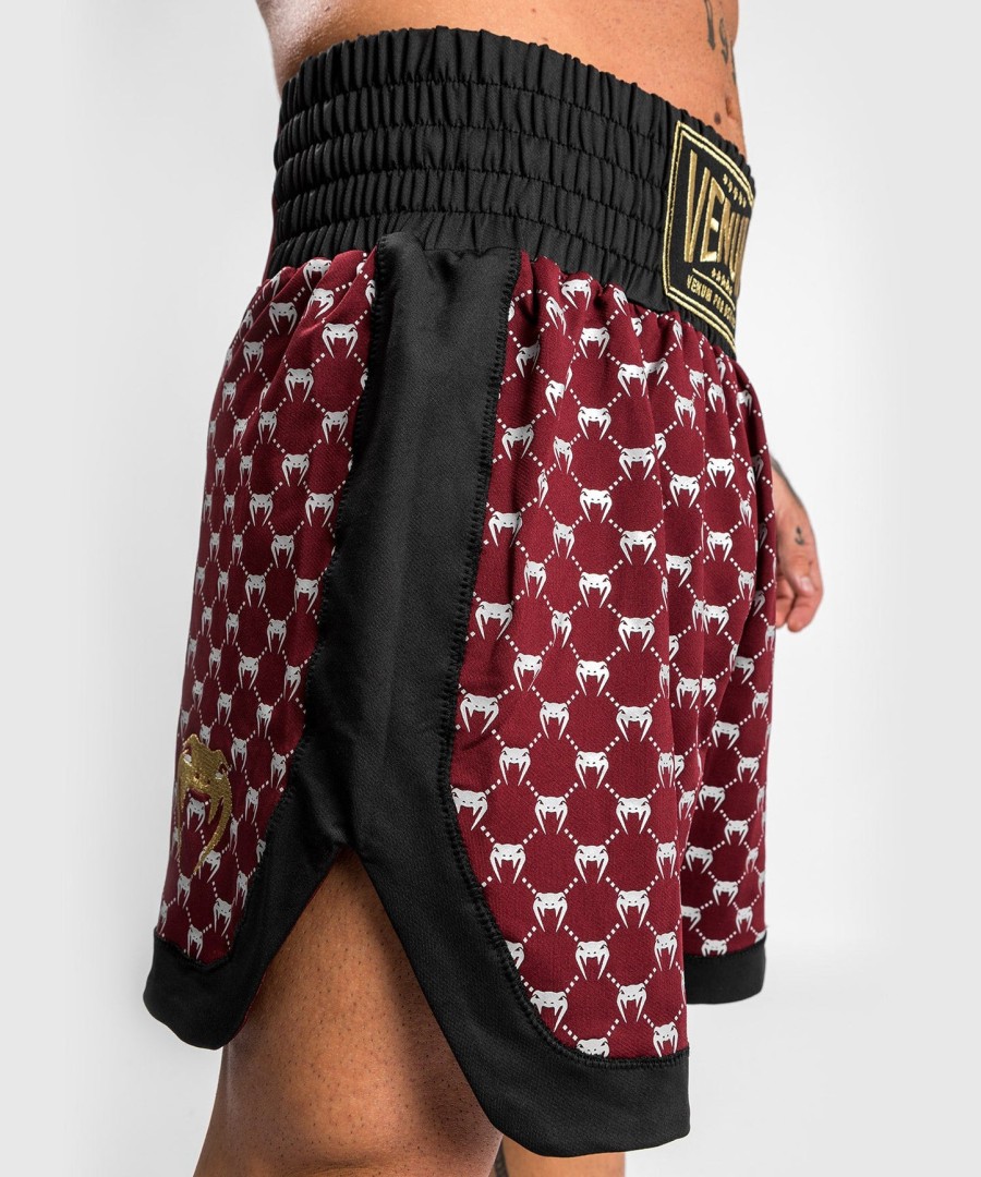 boxerské kraťasy venum monogram - černévínové