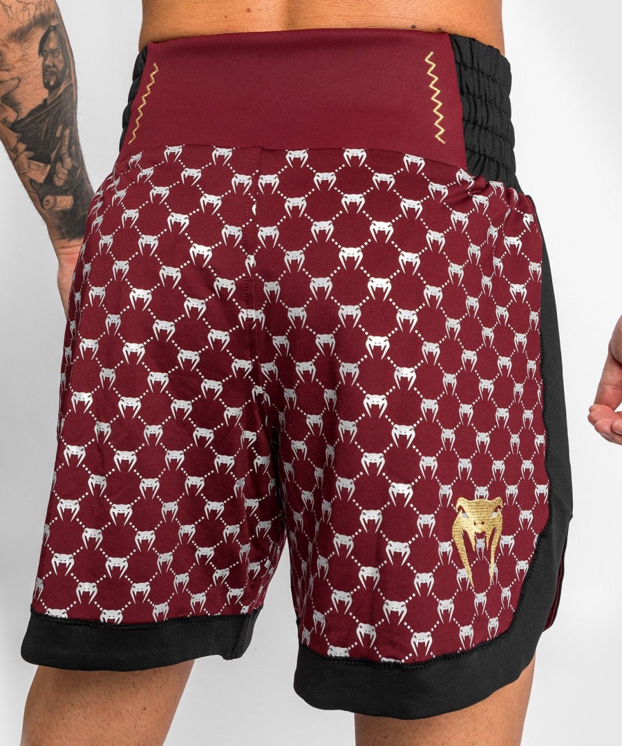 boxerské kraťasy venum monogram - černévínové