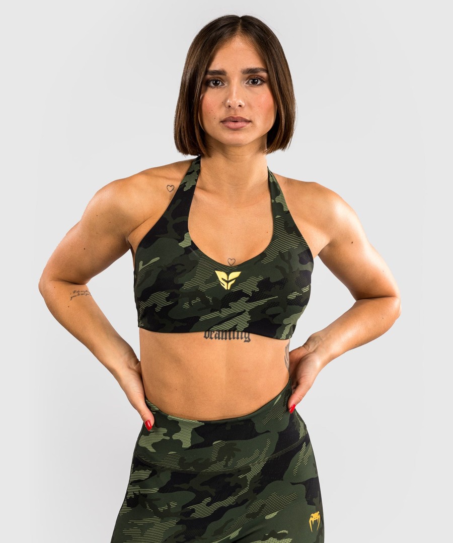 dámská sportovní podprsenka venum x sophia rose - lesní maskáčová