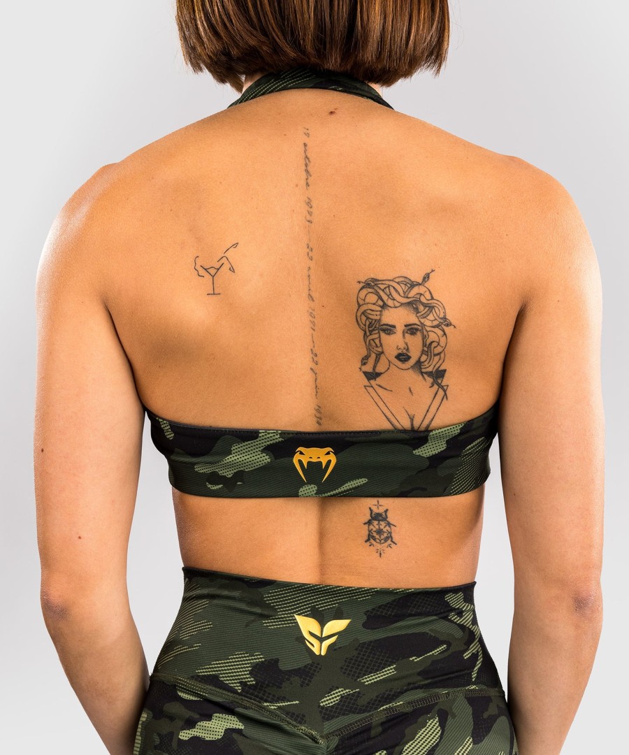 dámská sportovní podprsenka venum x sophia rose - lesní maskáčová