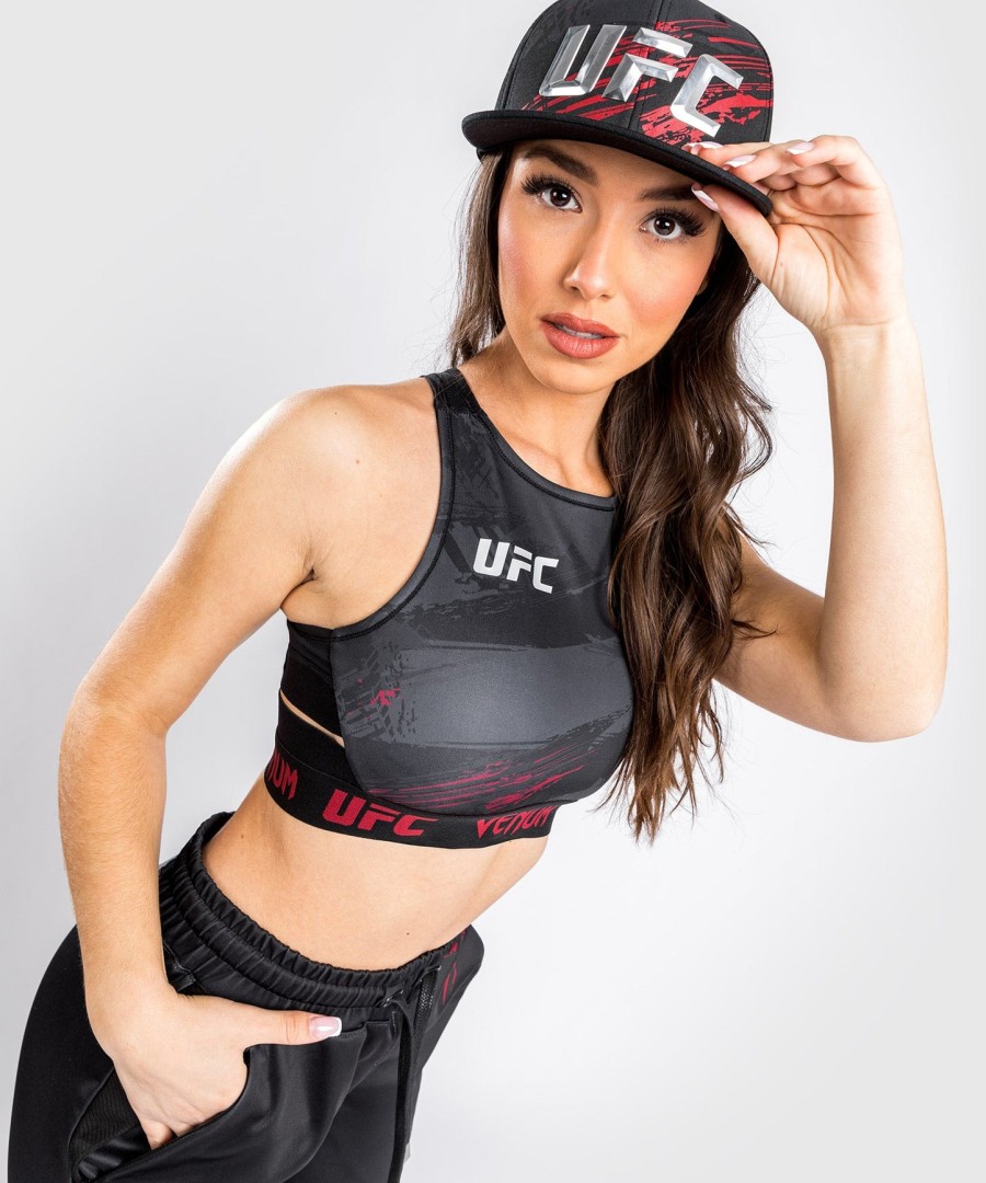 dámská vážící podprsenka ufc venum authentic fight week 2.0 - černáčervená