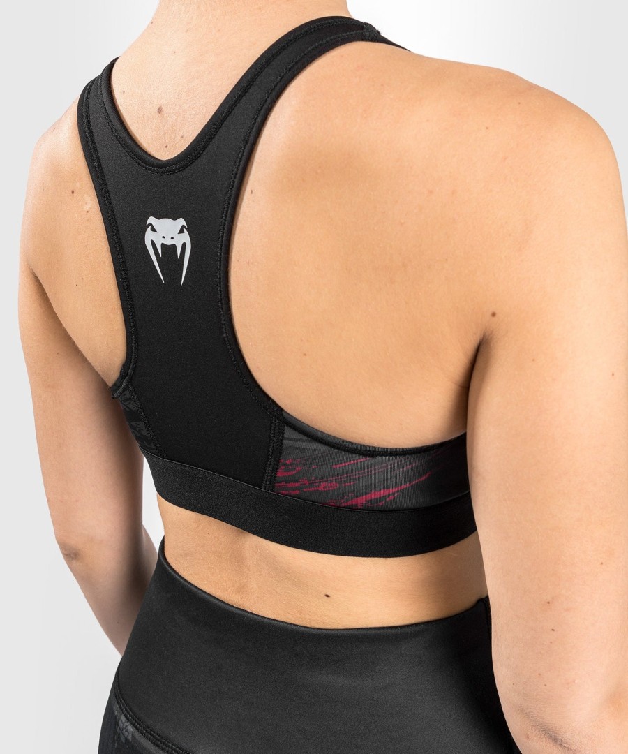 dámská sportovní podprsenka ufc venum authentic fight week 2.0 - černáčervená
