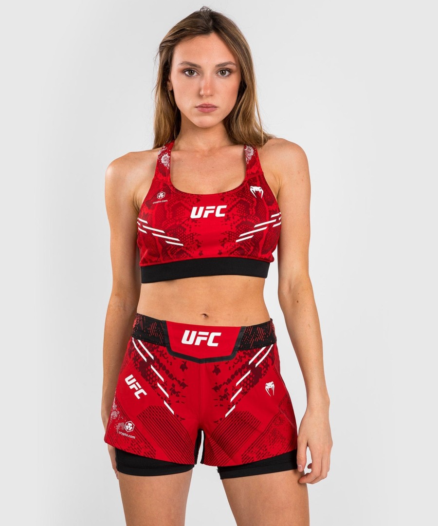 dámská sportovní podprsenka ufc adrenaline by venum authentic fight night - červená