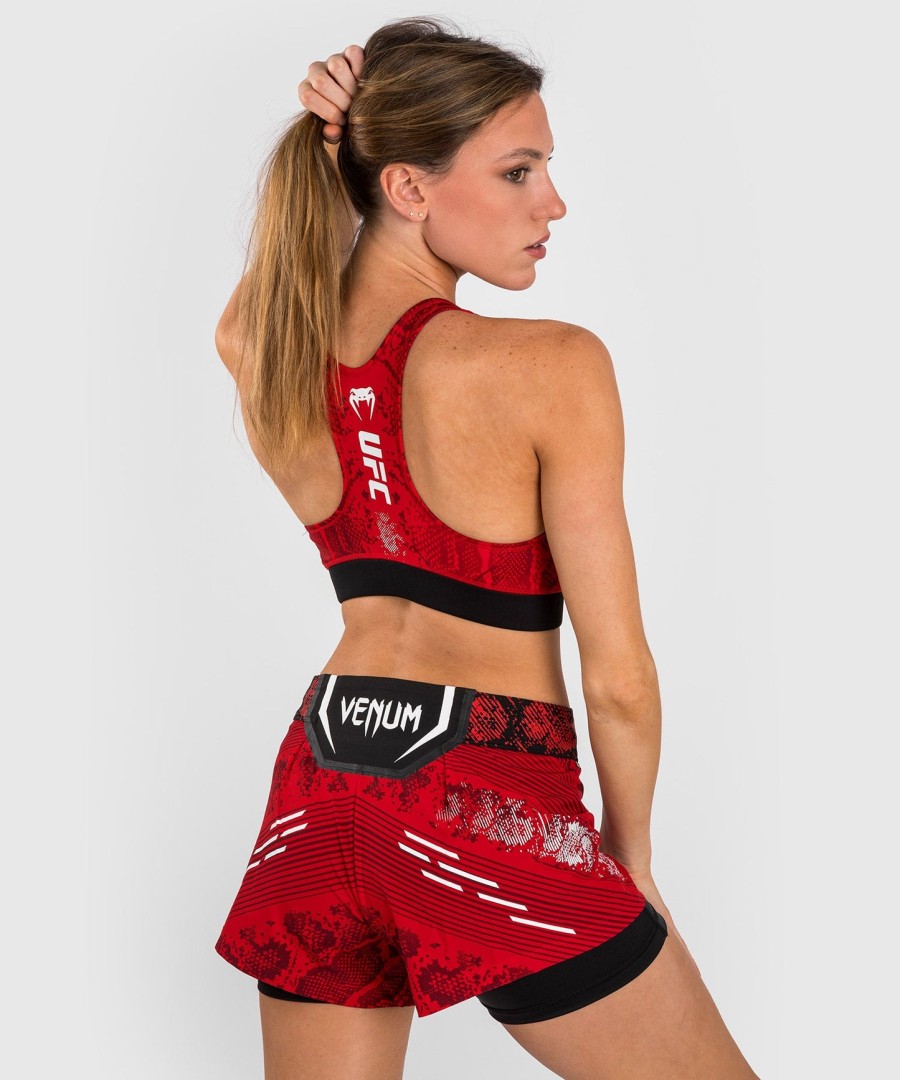 dámská sportovní podprsenka ufc adrenaline by venum authentic fight night - červená