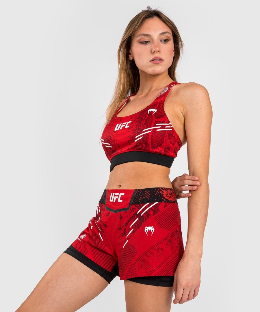 dámská sportovní podprsenka ufc adrenaline by venum authentic fight night - červená