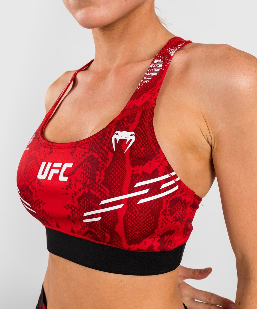 dámská sportovní podprsenka ufc adrenaline by venum authentic fight night - červená