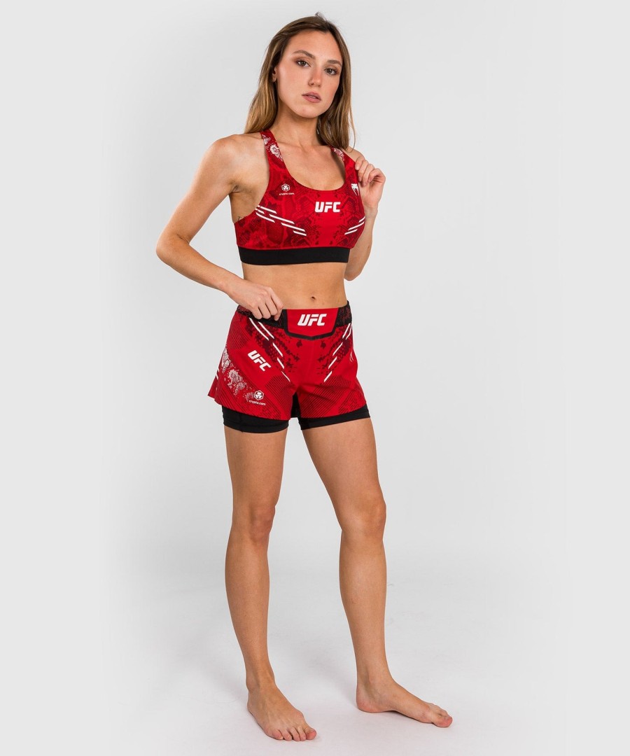 dámská sportovní podprsenka ufc adrenaline by venum authentic fight night - červená