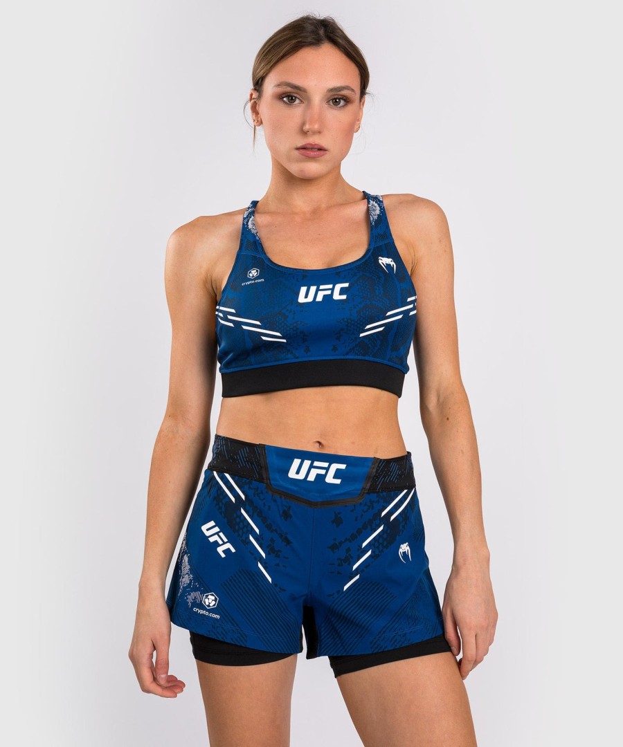 dámská sportovní podprsenka ufc adrenaline by venum authentic fight night - modrá