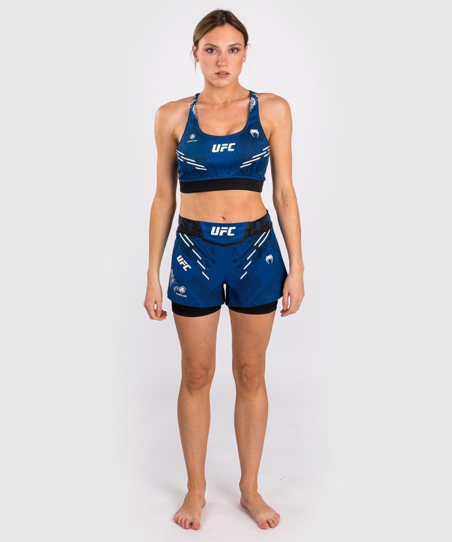 dámská sportovní podprsenka ufc adrenaline by venum authentic fight night - modrá