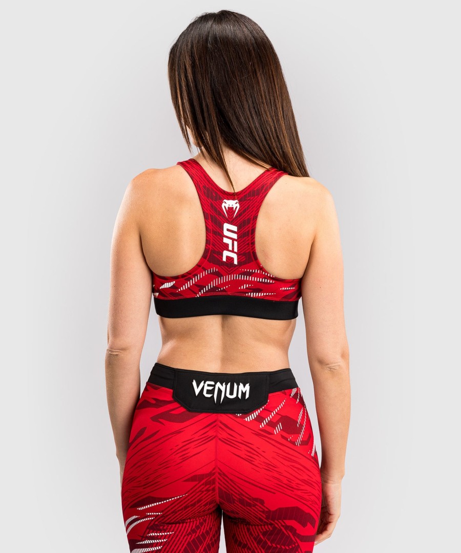 dámská sportovní podprsenka ufc fusion by venum authentic fight night - červená