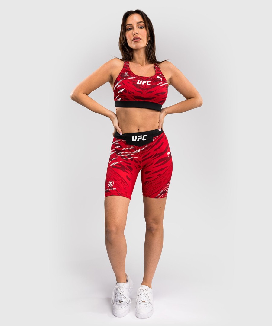 dámská sportovní podprsenka ufc fusion by venum authentic fight night - červená