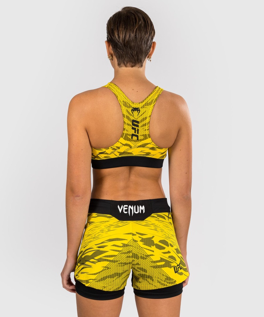 dámská sportovní podprsenka ufc fusion by venum authentic fight night - žlutá