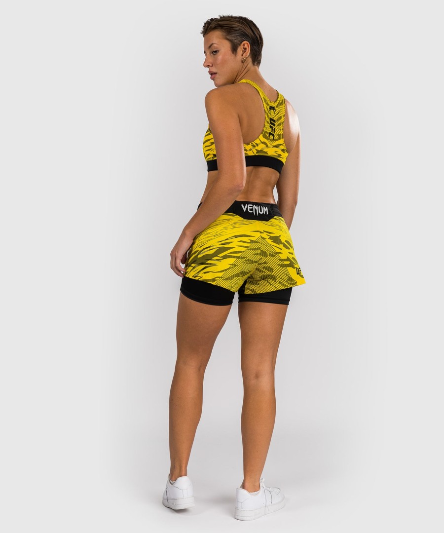 dámská sportovní podprsenka ufc fusion by venum authentic fight night - žlutá