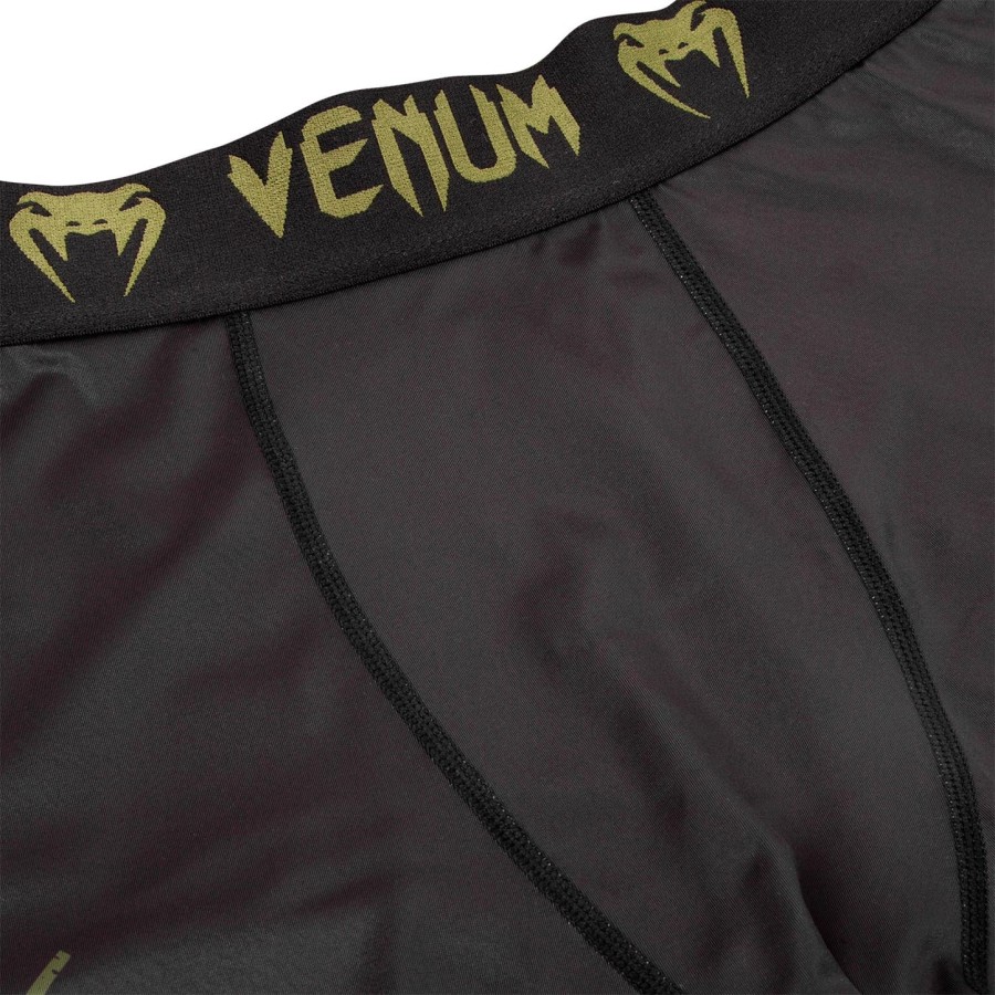 kompresní legíny venum signature - černékhaki - exkluzivní