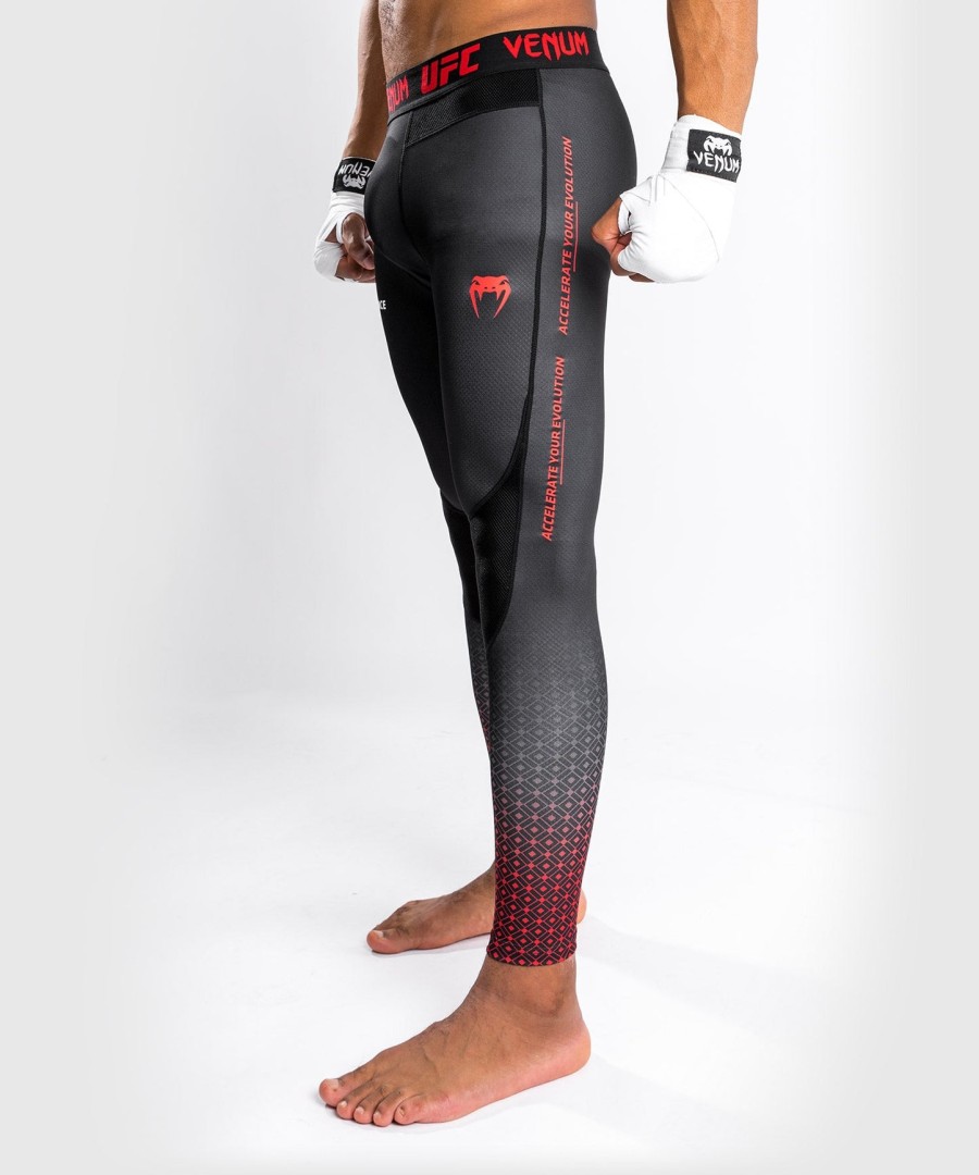 tričko ufc venum performance institute spat - černéčervené