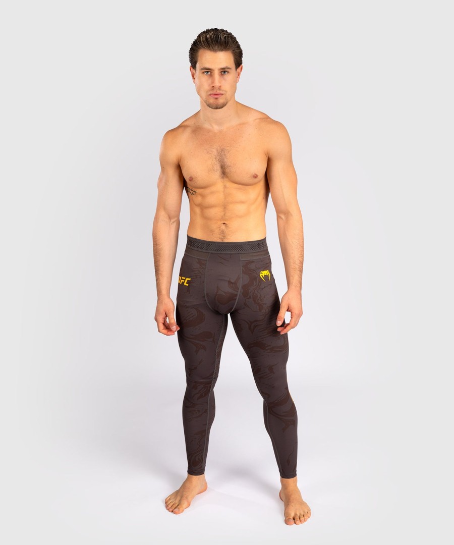 pánské funkční legíny ufc fusion by venum fight week - earthen brown