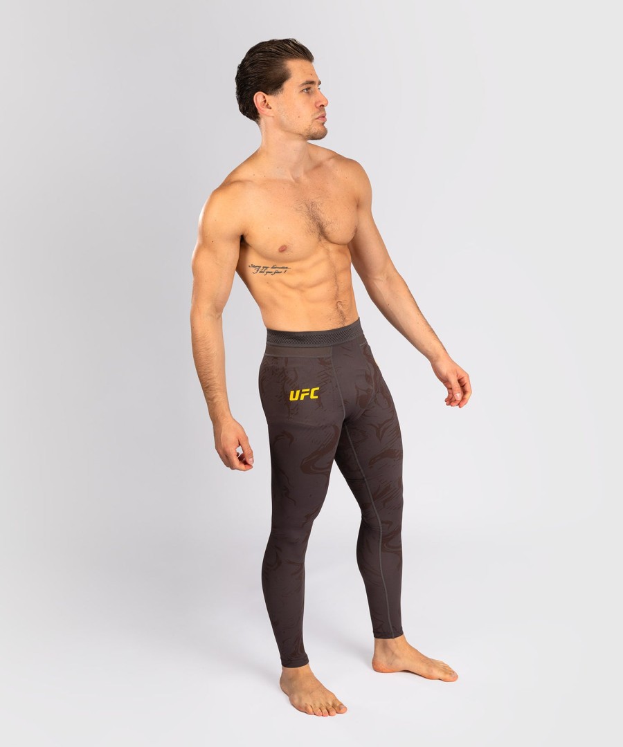 pánské funkční legíny ufc fusion by venum fight week - earthen brown