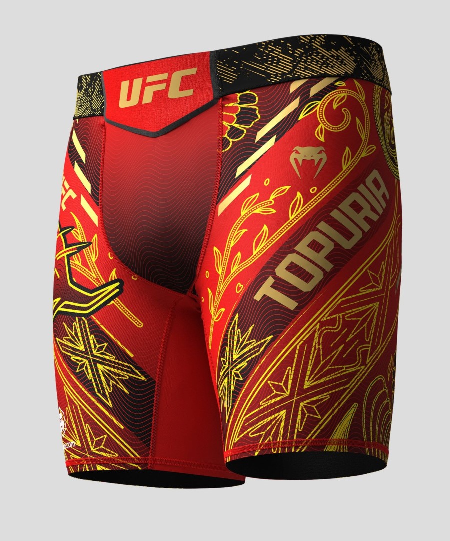 muži ufc unrivaled by venum red ilia topuria vale tudo short