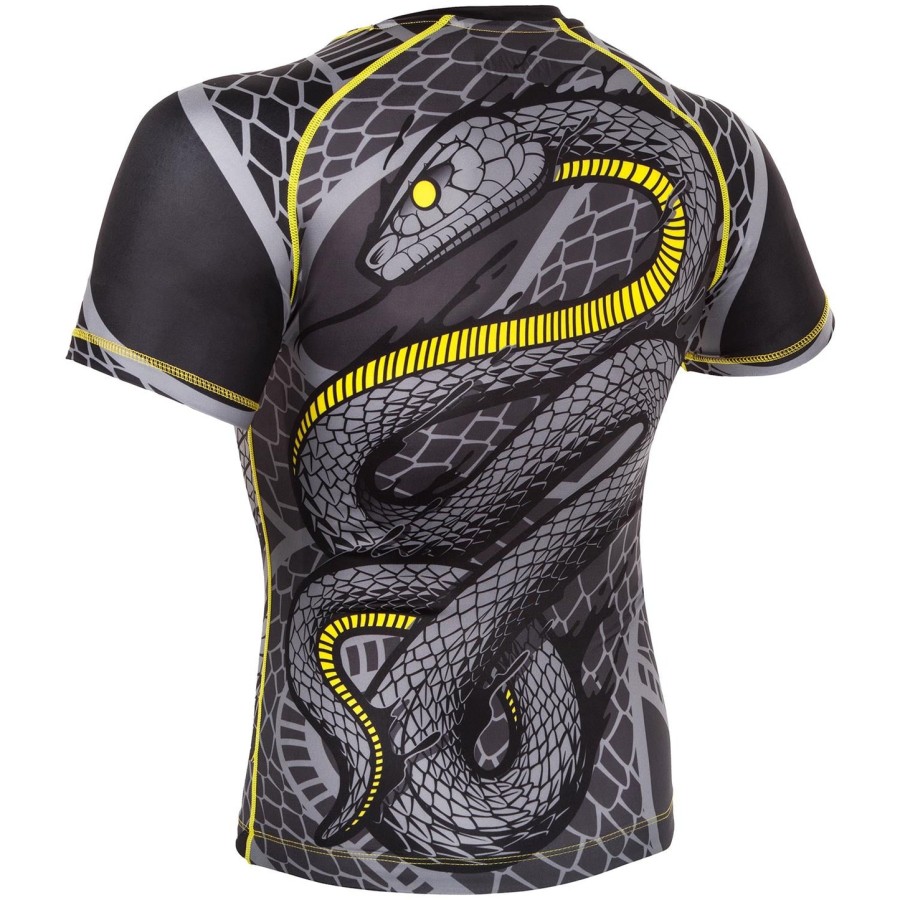 venum snaker rashguard - krátký rukáv - černo-žlutý