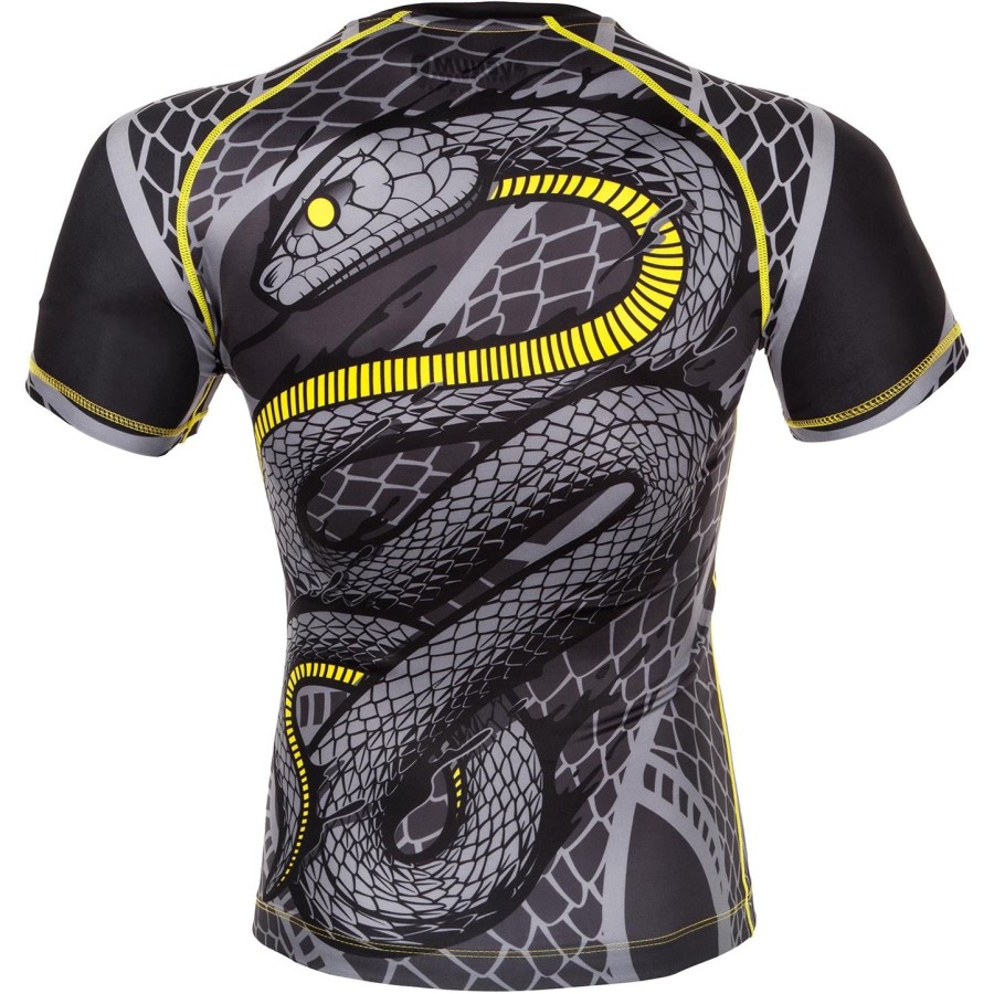 venum snaker rashguard - krátký rukáv - černo-žlutý