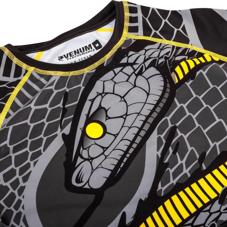 venum snaker rashguard - krátký rukáv - černo-žlutý