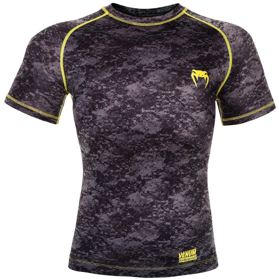 venum tramo rashguard - krátký rukáv - černýžlutý