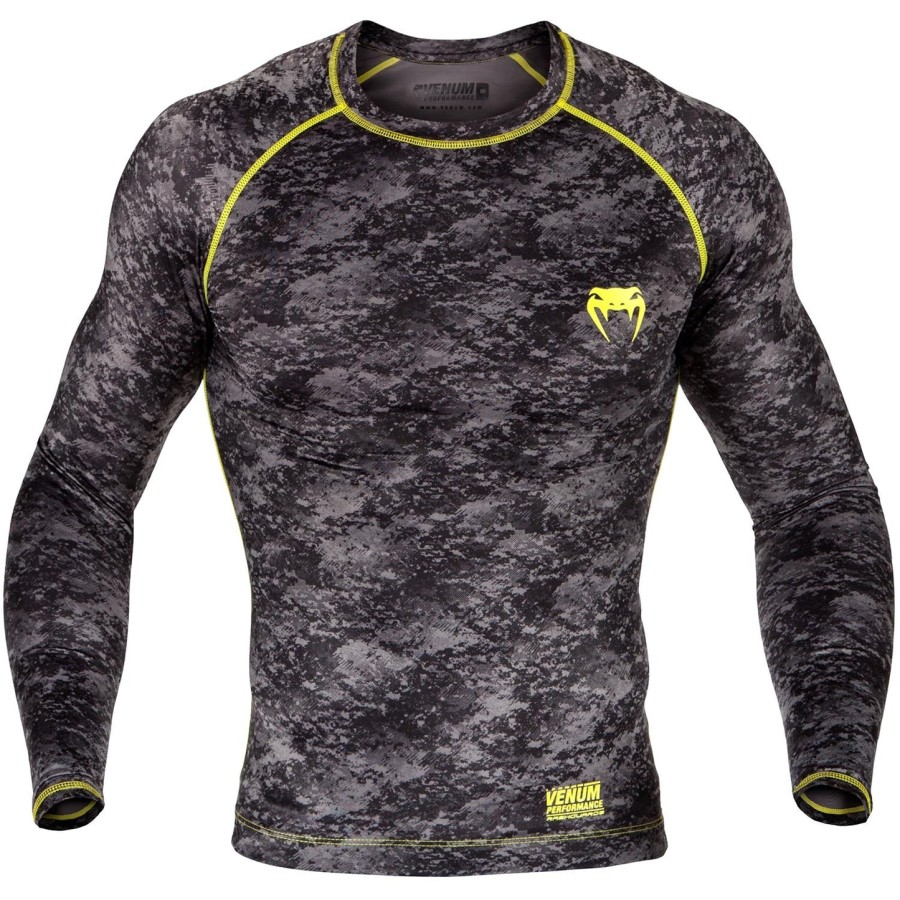 venum tramo rashguard - s dlouhým rukávem - černo-žlutý