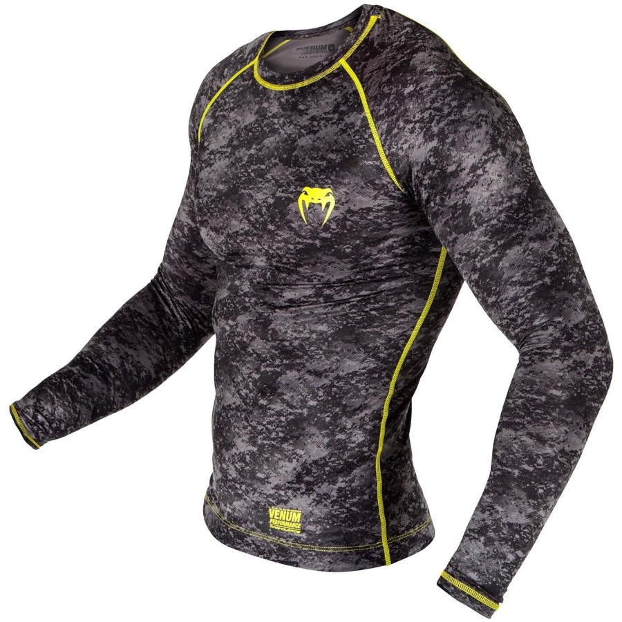 venum tramo rashguard - s dlouhým rukávem - černo-žlutý