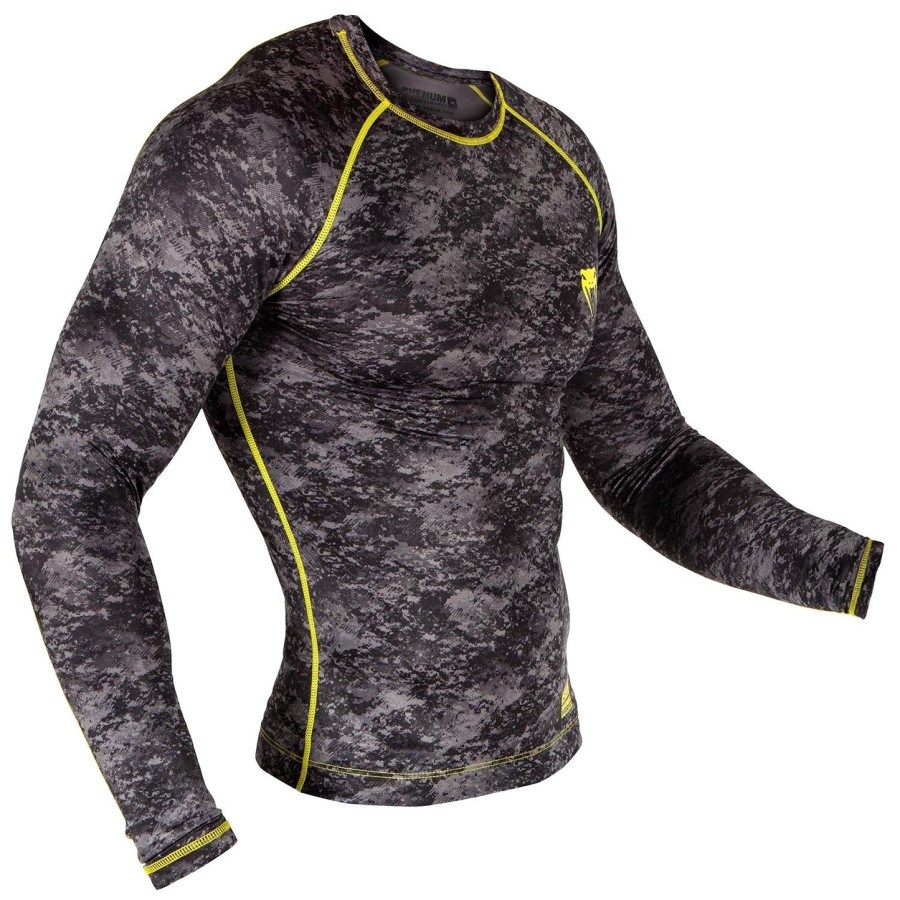 venum tramo rashguard - s dlouhým rukávem - černo-žlutý