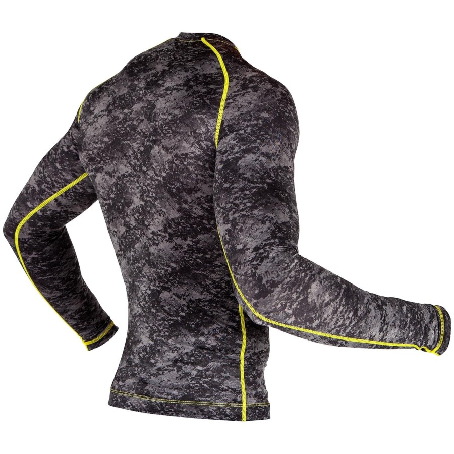 venum tramo rashguard - s dlouhým rukávem - černo-žlutý