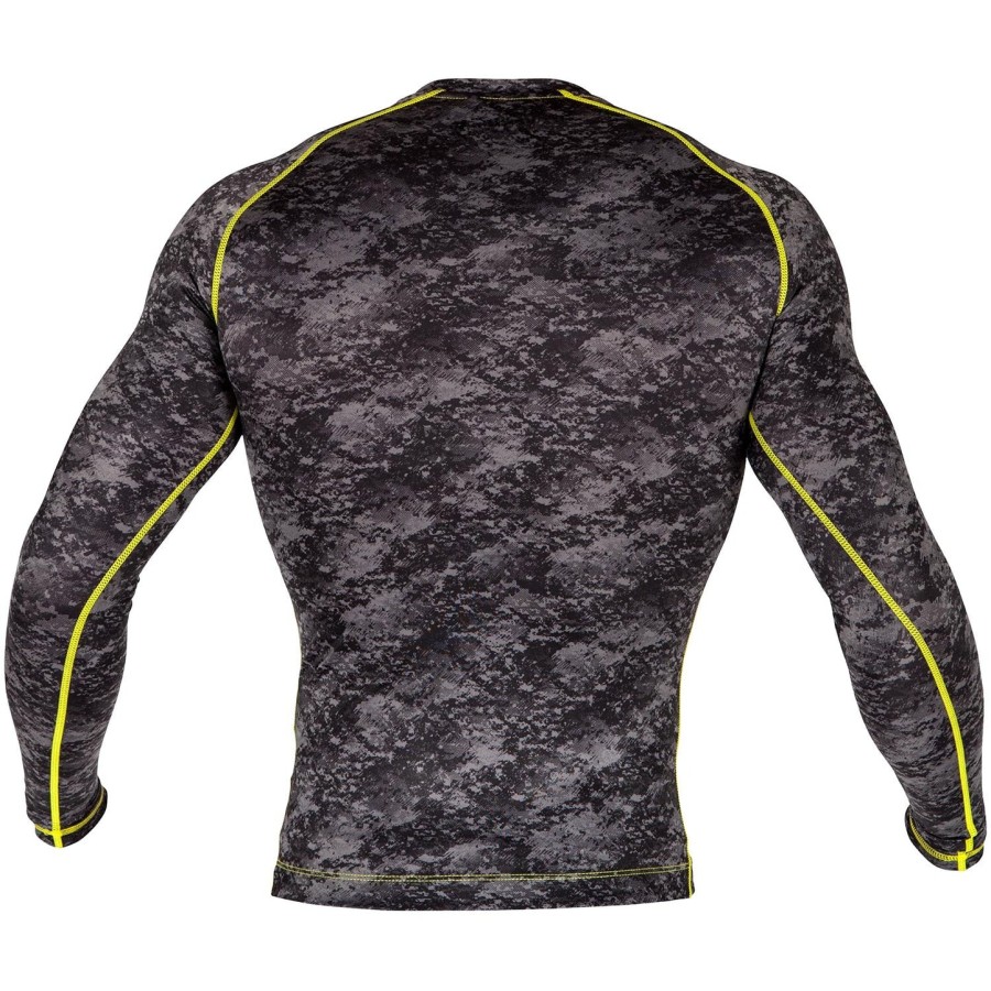 venum tramo rashguard - s dlouhým rukávem - černo-žlutý