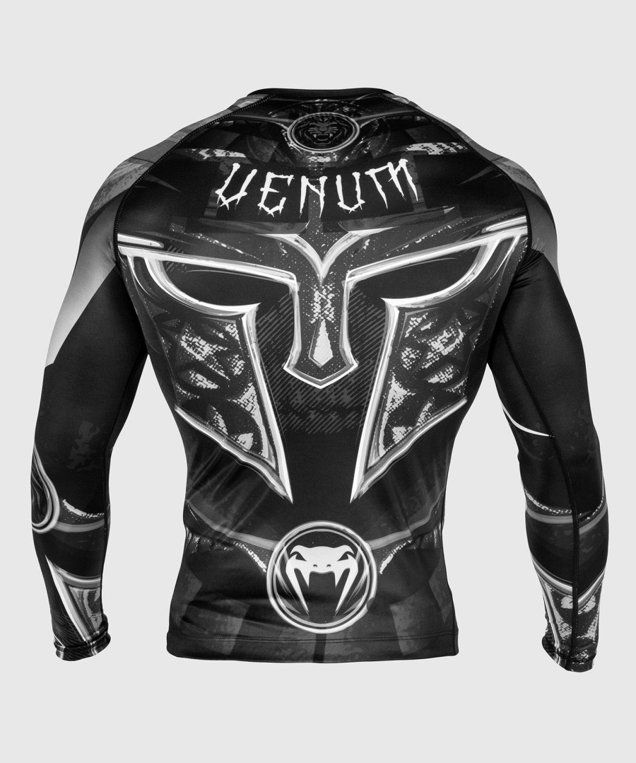 rashguard venum gladiator 3.0 s dlouhým rukávem - černo-bílý
